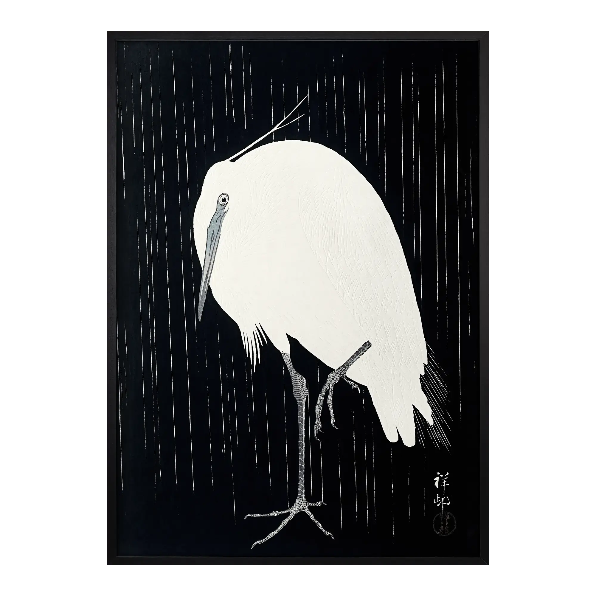 Egret in the Rain Alfredssons