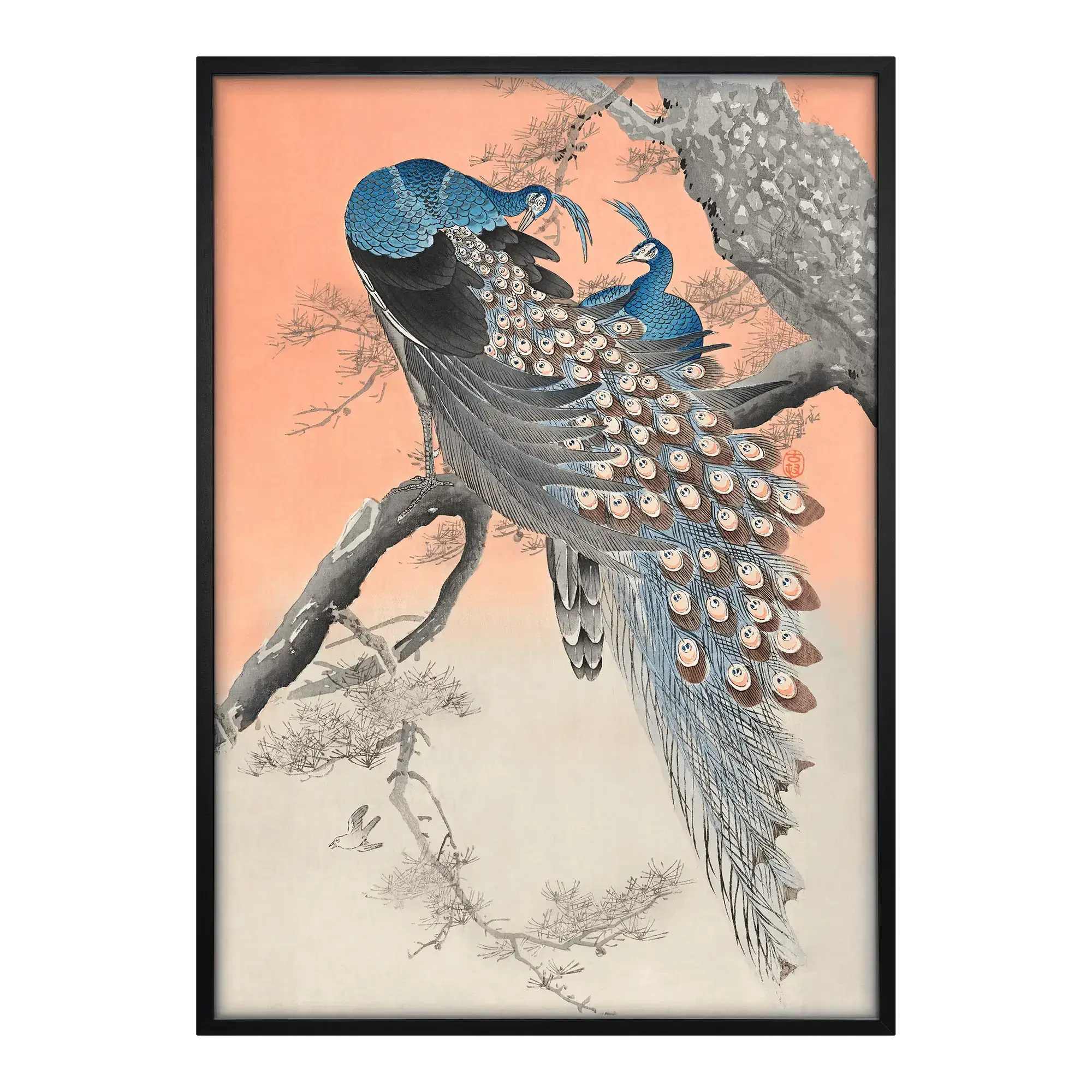 Two Peacocks on Branch Artelo