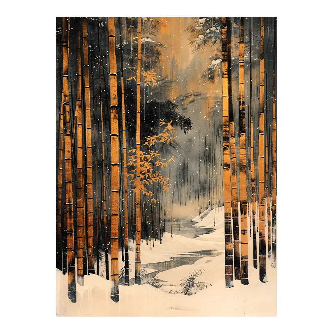 Bamboo in the snow Artelo