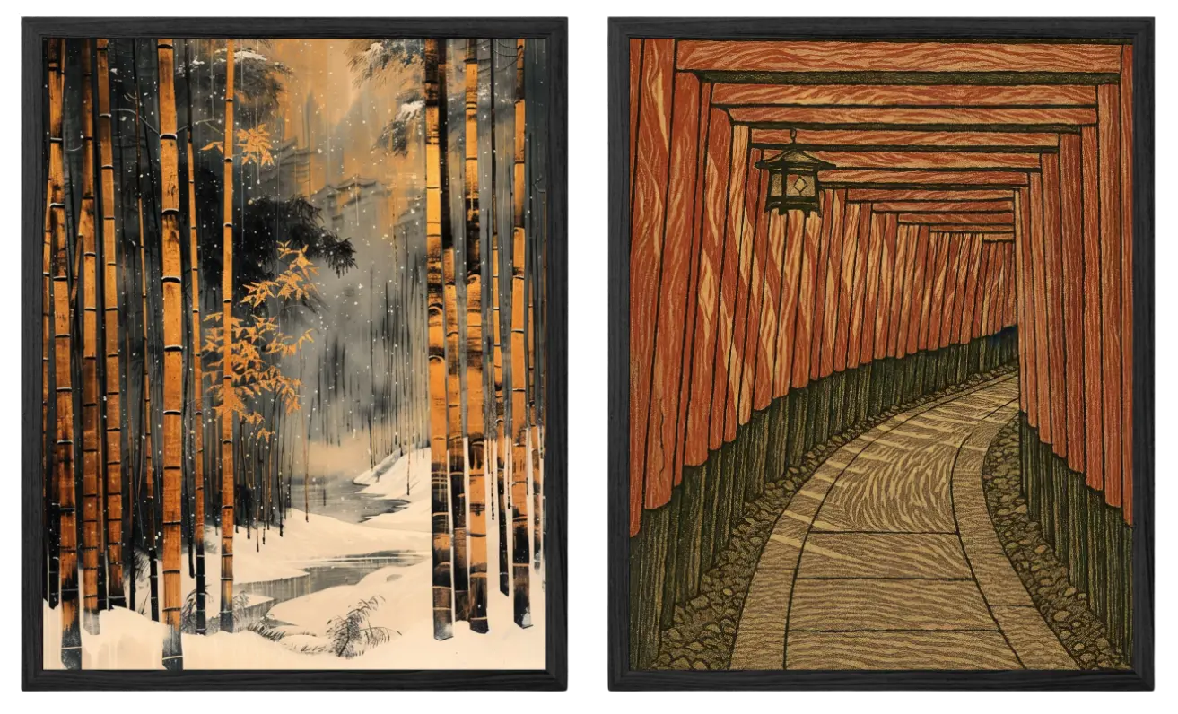 Bamboo In Snow x Kyoto Inari Artelo