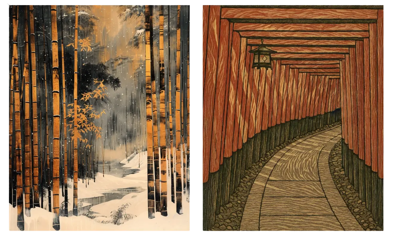 Bamboo In Snow x Kyoto Inari Artelo