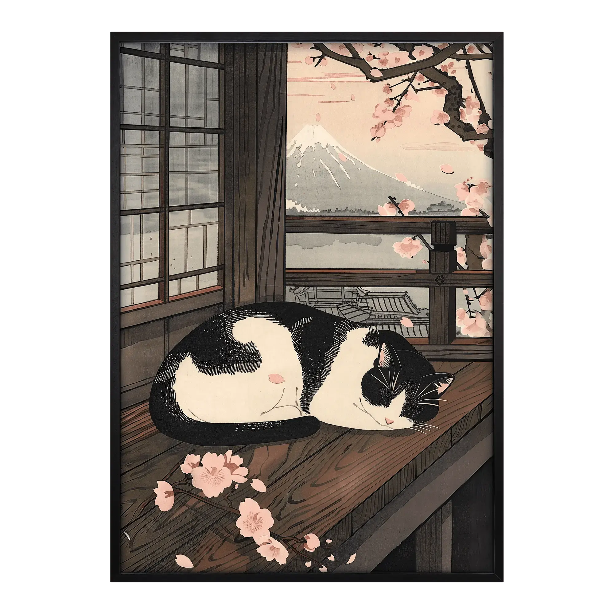 Sleeping Cat in Spring Alfredssons