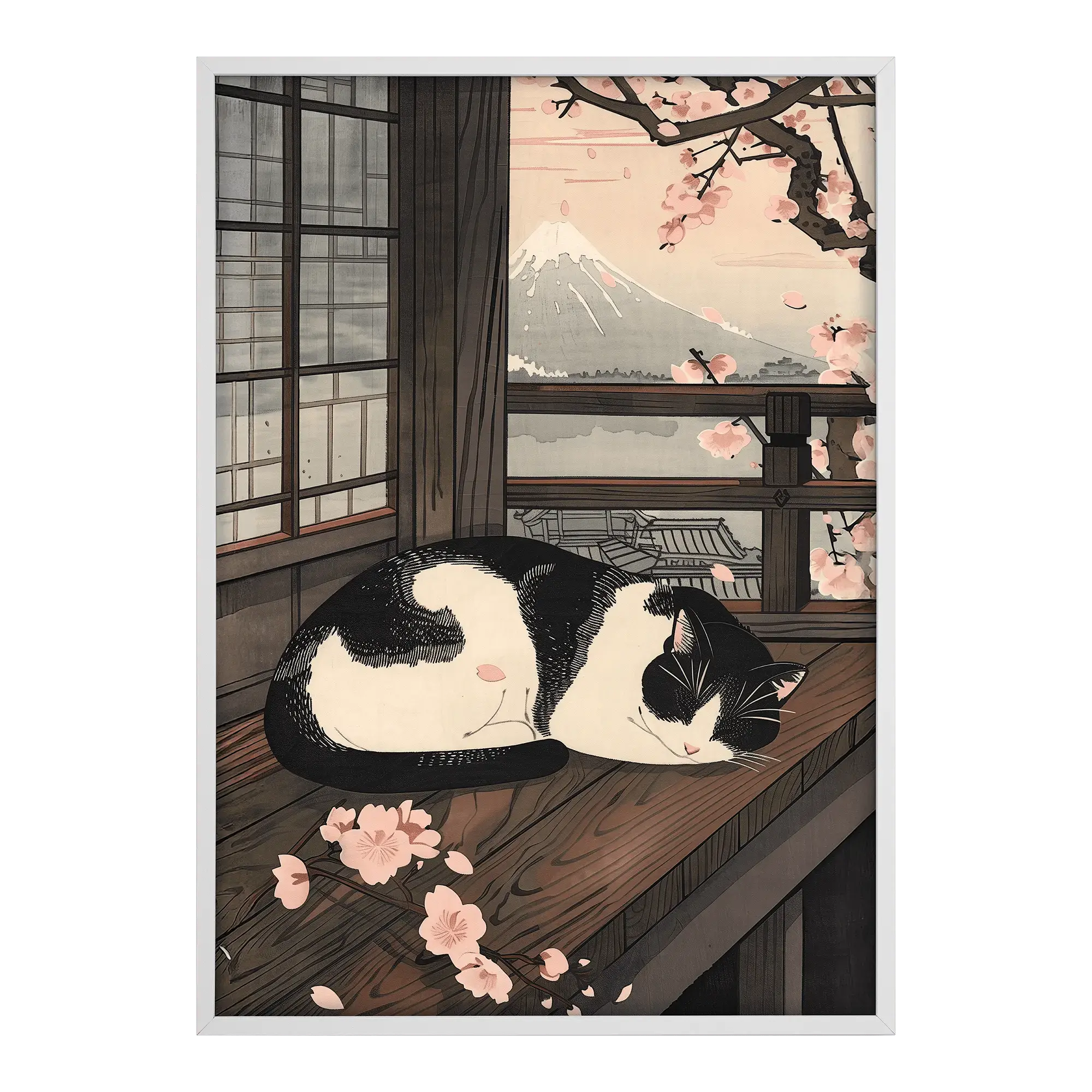 Sleeping Cat in Spring Alfredssons
