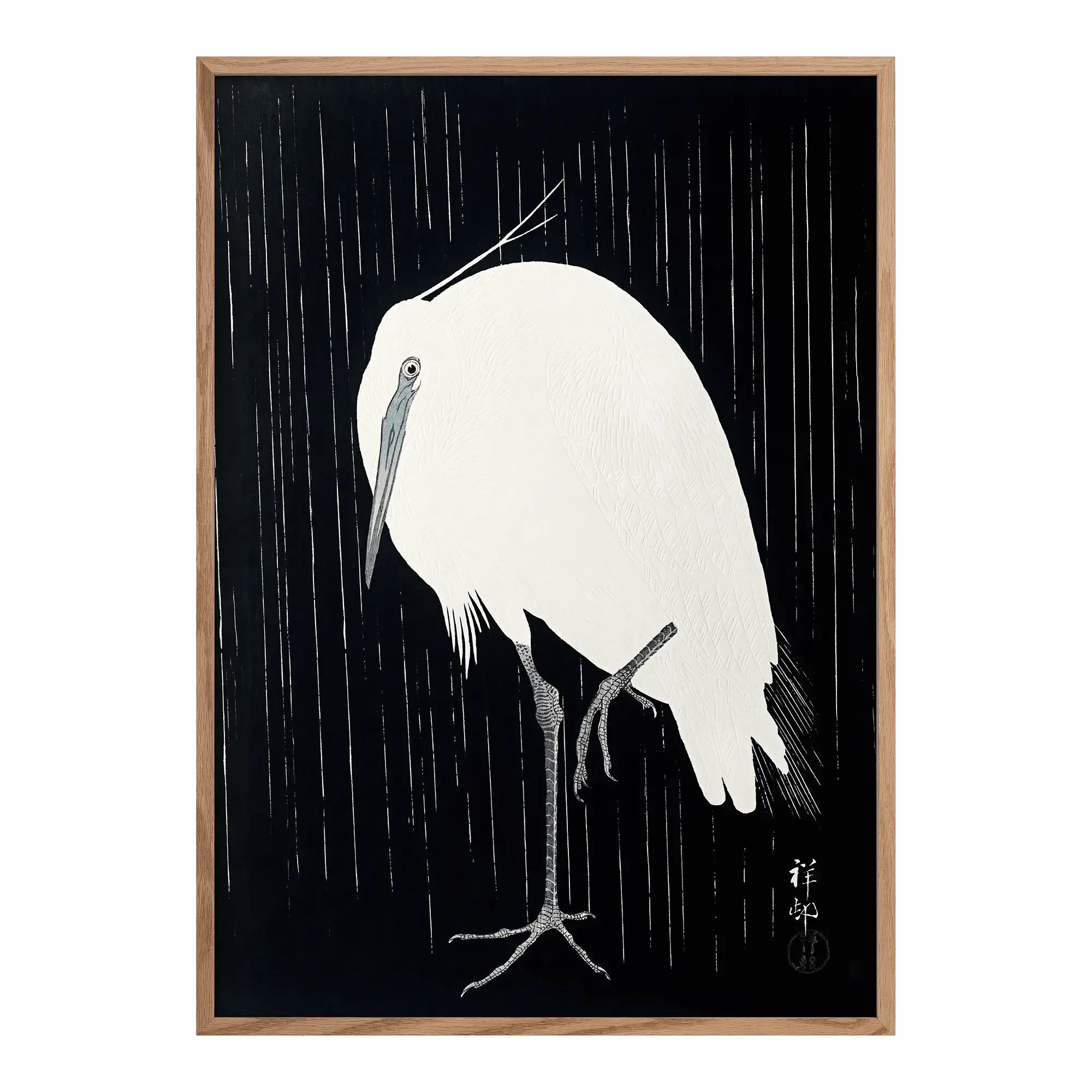 Egret in the Rain Alfredssons
