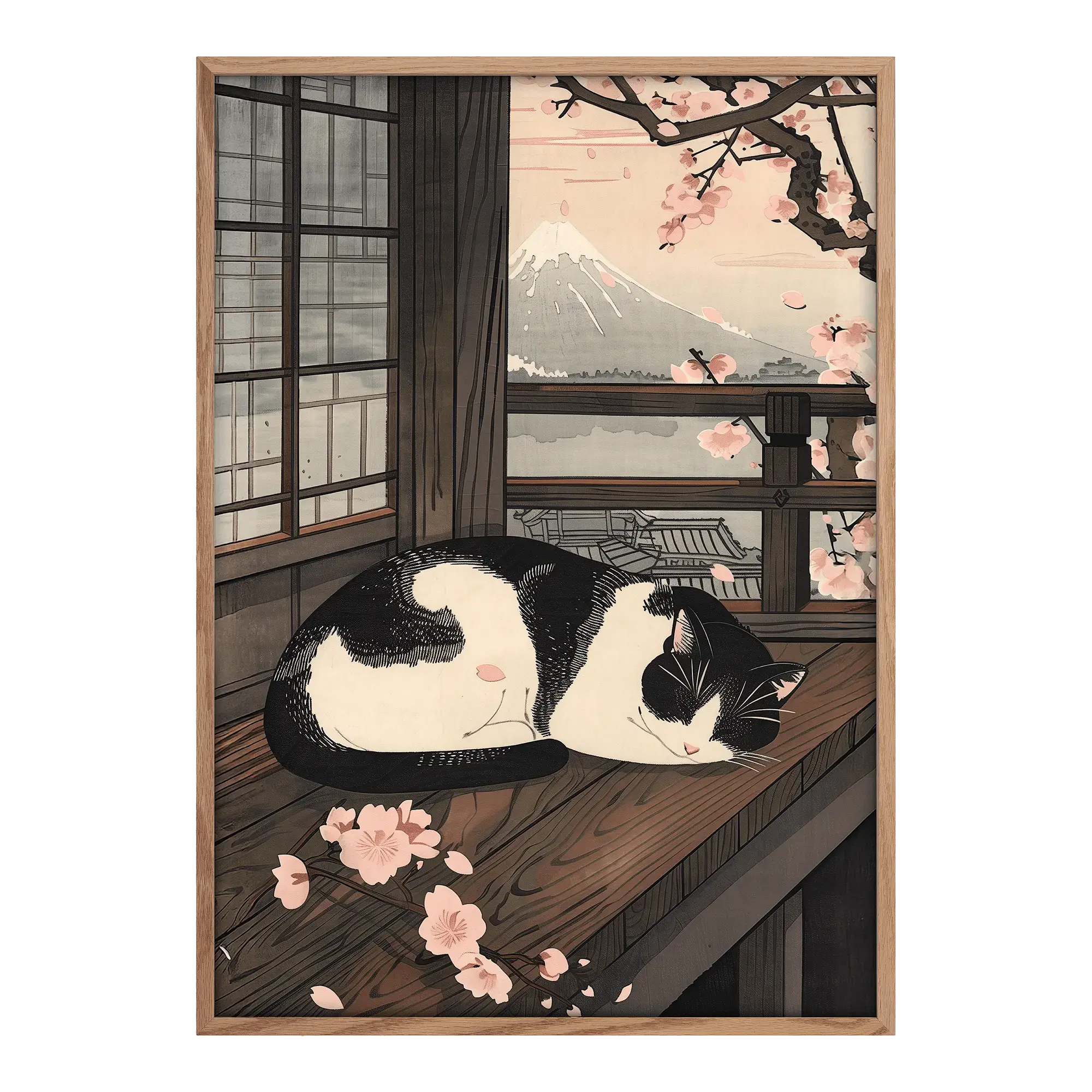 Sleeping Cat in Spring Alfredssons