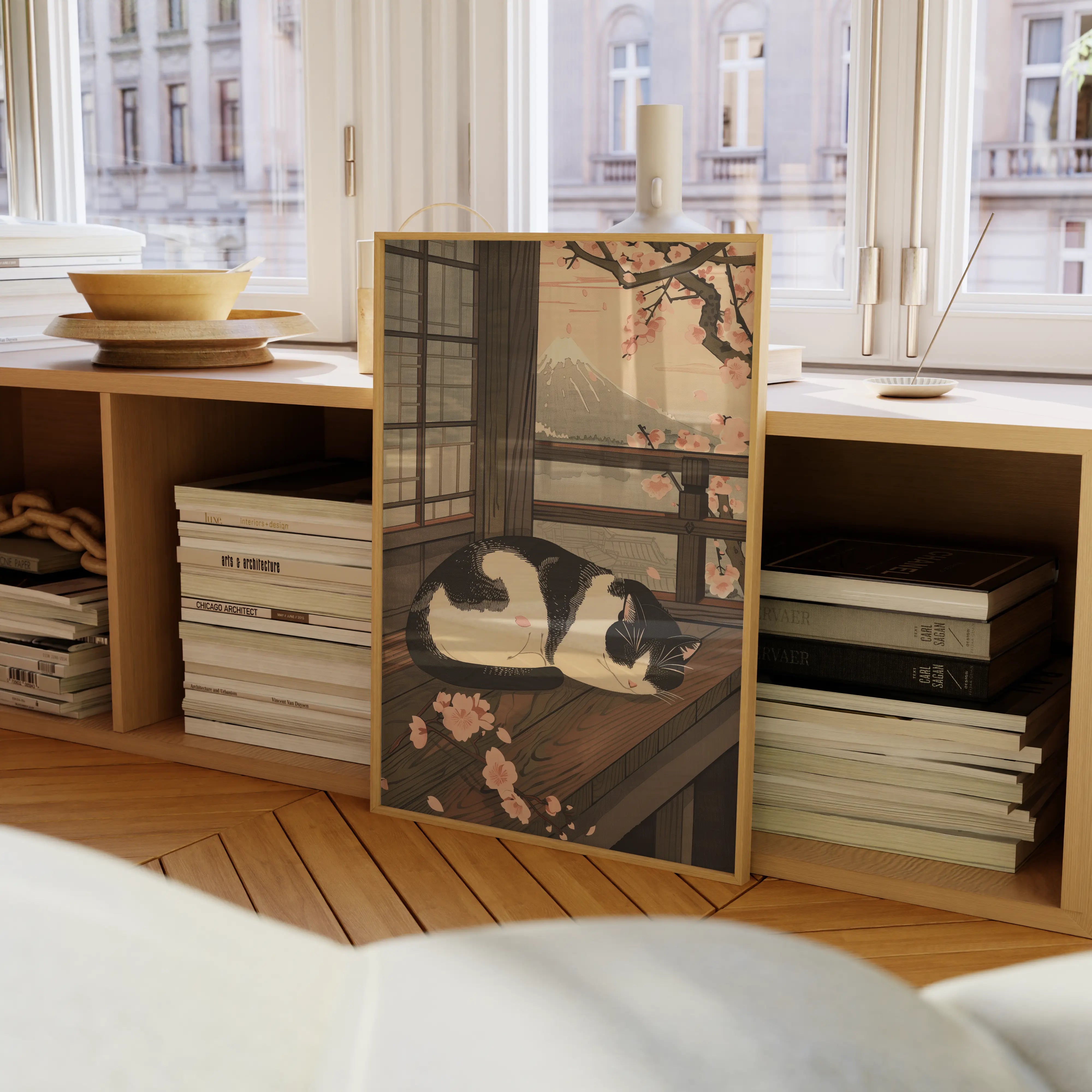 Sleeping Cat in Spring Alfredssons