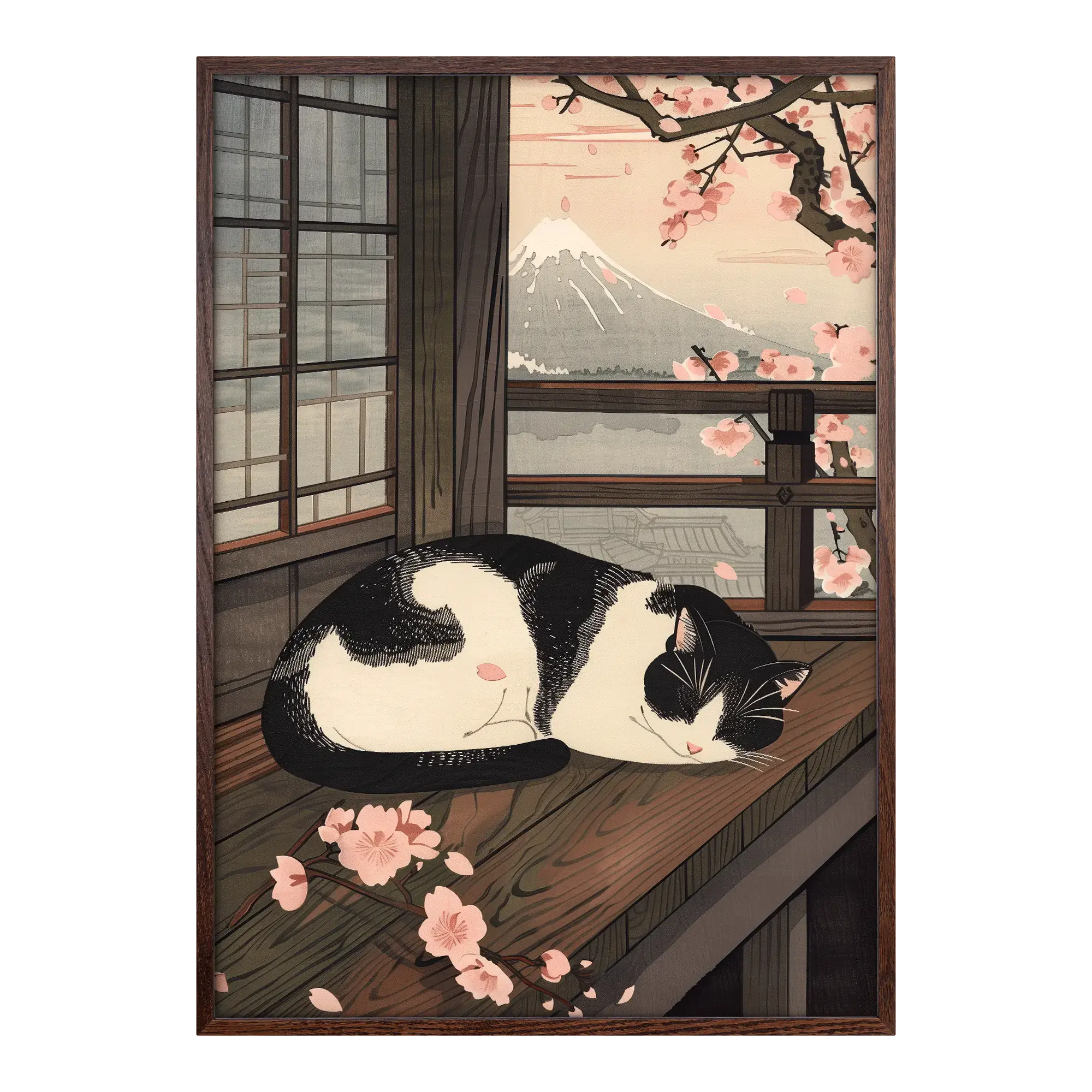 Sleeping Cat in Spring Alfredssons