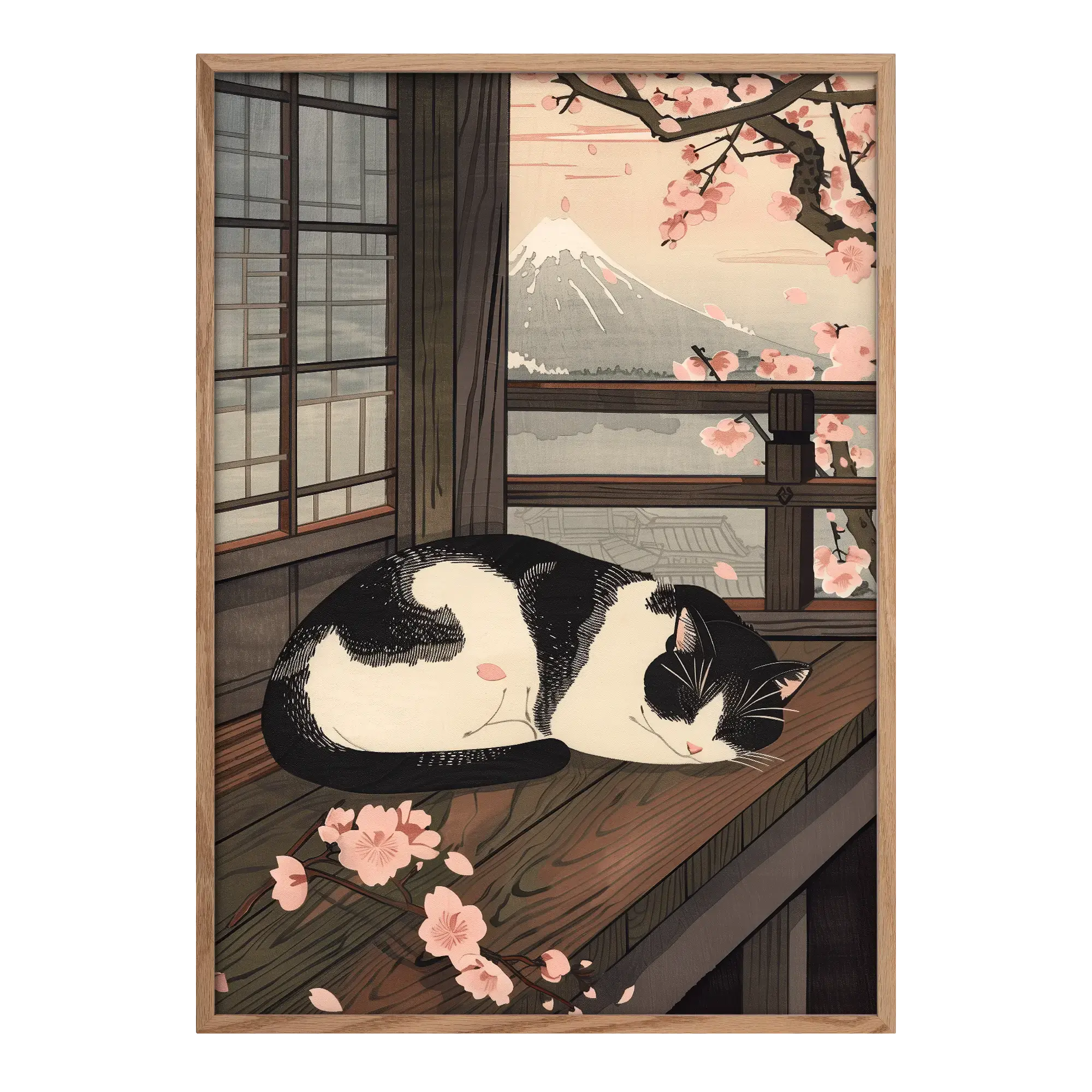 Sleeping Cat in Spring Alfredssons
