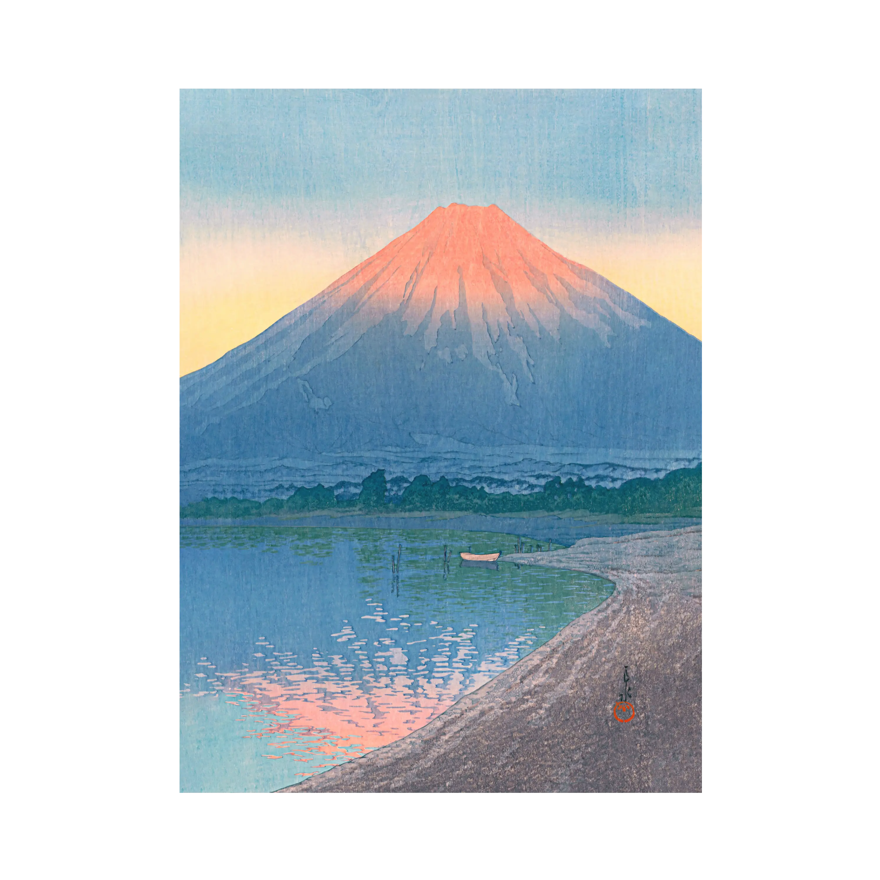 Dawn At Lake Yamanaka Artelo